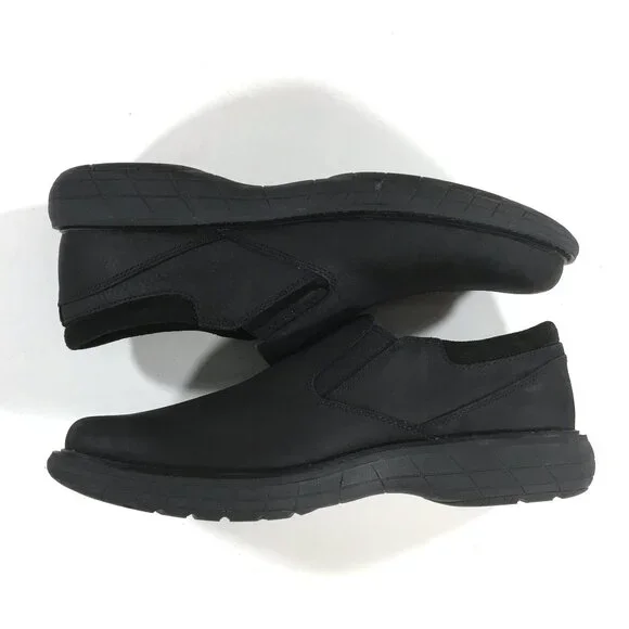 Merrell World Vue Moc Slip On Shoes Mens Size 11 Black Leather J94005 - Picture 3 of 9